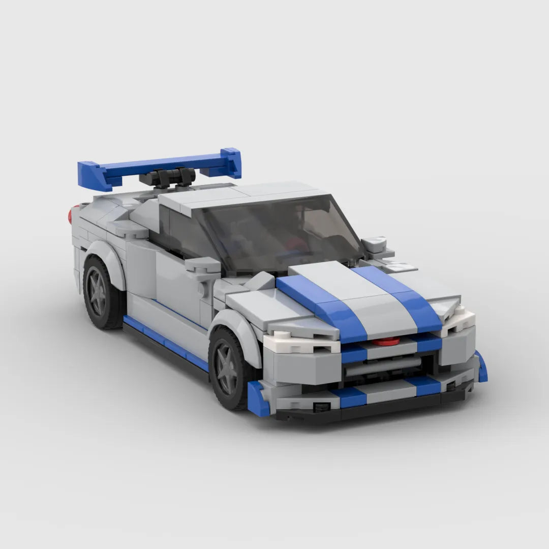 Nissan GTR R34 Racing Sports Car Brick Model Set