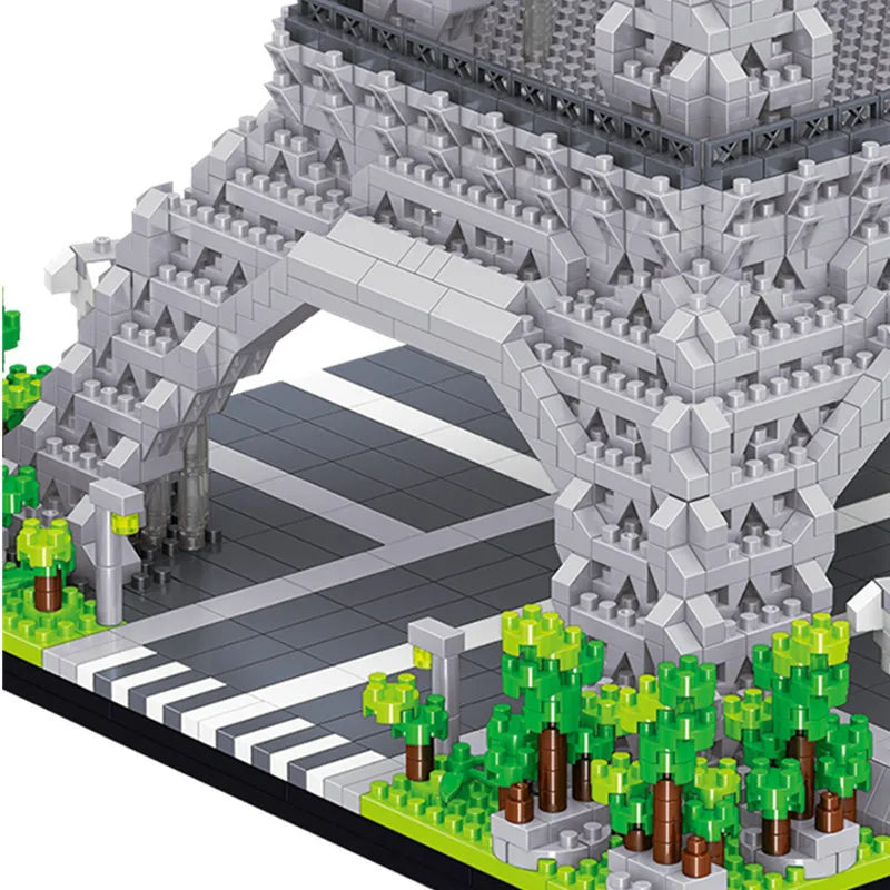 World Architecture Building Blocks - Micro and Large, 3585pcs, Paris Eiffel Tower, Sphinx, Big Ben, Roman Coliseum