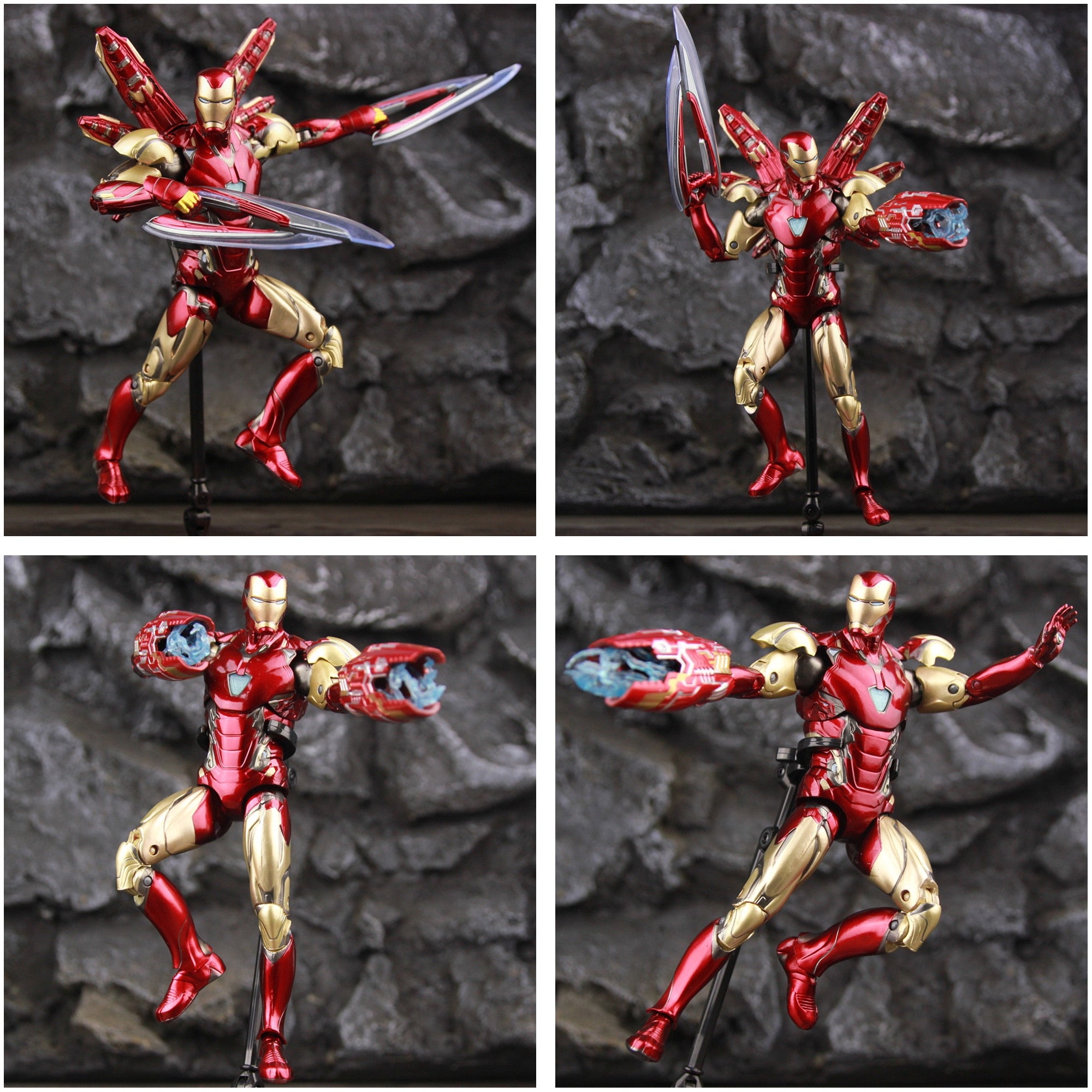 ZD Toys Marvel Iron Man MK85 2.0 LED 7" The Infinity SAGA Action Figure, 1ct