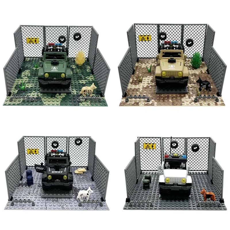 Brick Built Military Outposts: Vehicle Display and Diorama Sets