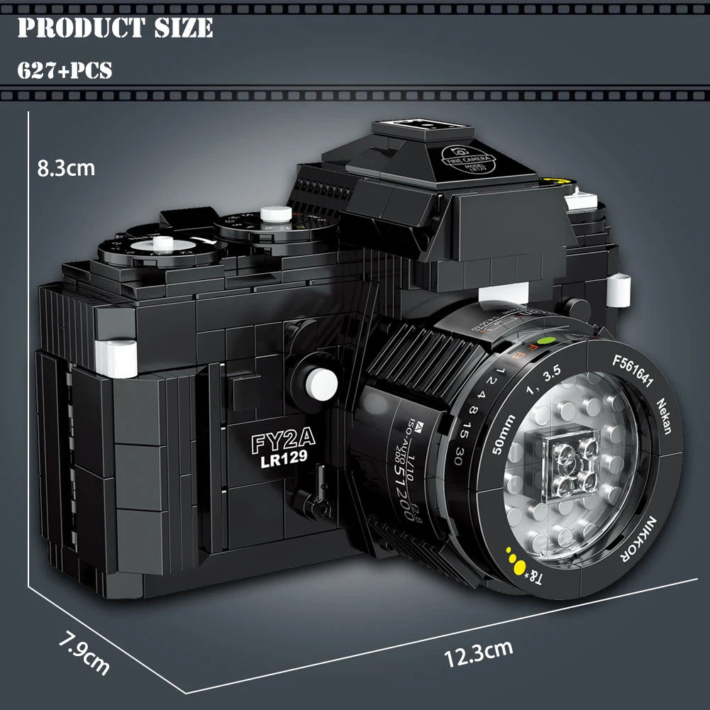 DIY Camera Model Building Block Sets – Select from 6 Unique Photography Designs