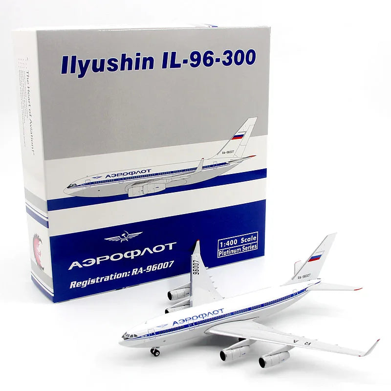 HYINUO Aeroflot IL-96-300 Alloy Airplane Model - 1:400 Scale, Diecast, for Collectors and Enthusiasts