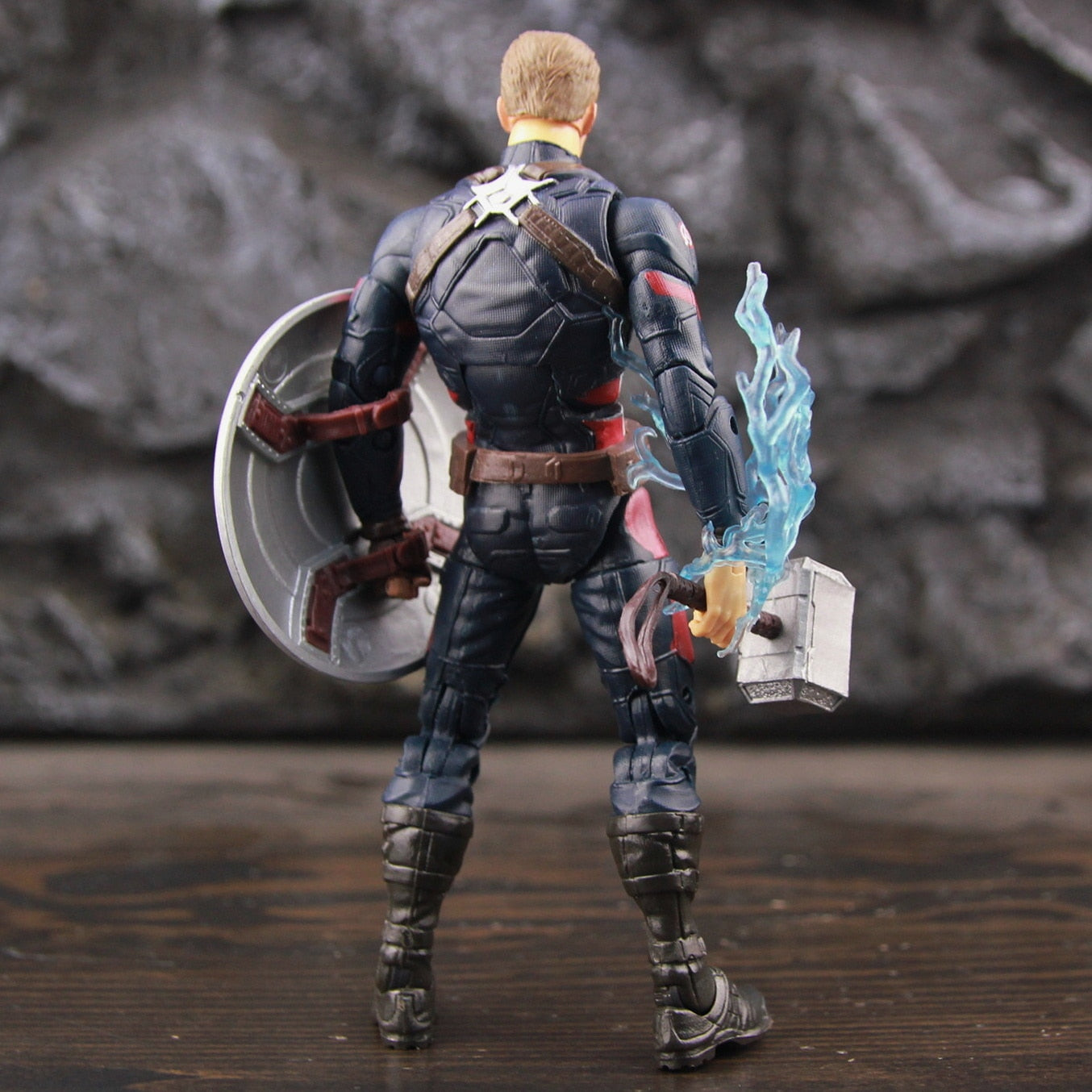 Avengers Endgame Captain America 6" Action Figure Marvel Legends Steven Rogers Mjolnir Worthy Figure