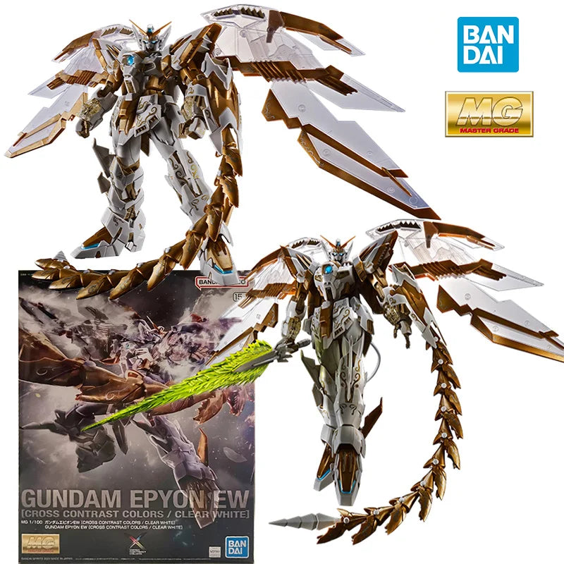 Bandai PB MG 1/100 Gundam Epyon EW Clear White: Action Figure Model Kit