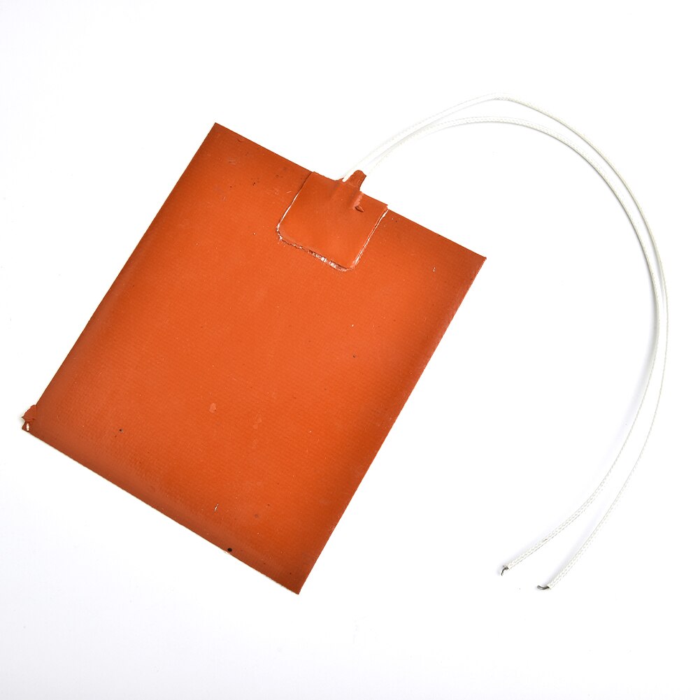 Flexible and Waterproof 12V DC Silicone Orange Heater Pad - 12W for 3D Printers