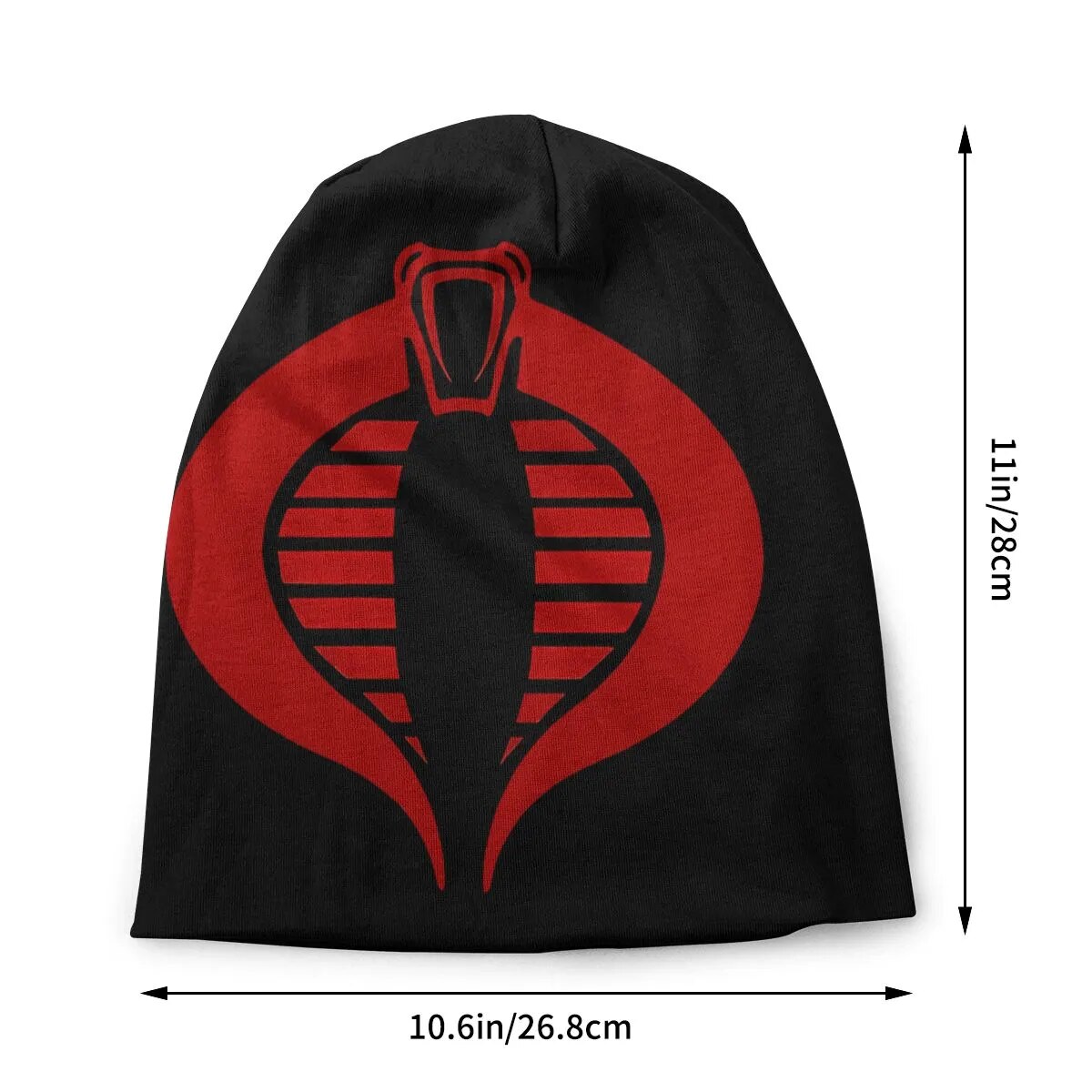 G.I. Joe Black Beanie with Cobra Logo: Unisex Thin Skullies Beanies for All Seasons - Stylish and Warm