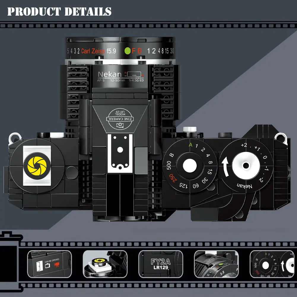 DIY Camera Model Building Block Sets – Select from 6 Unique Photography Designs