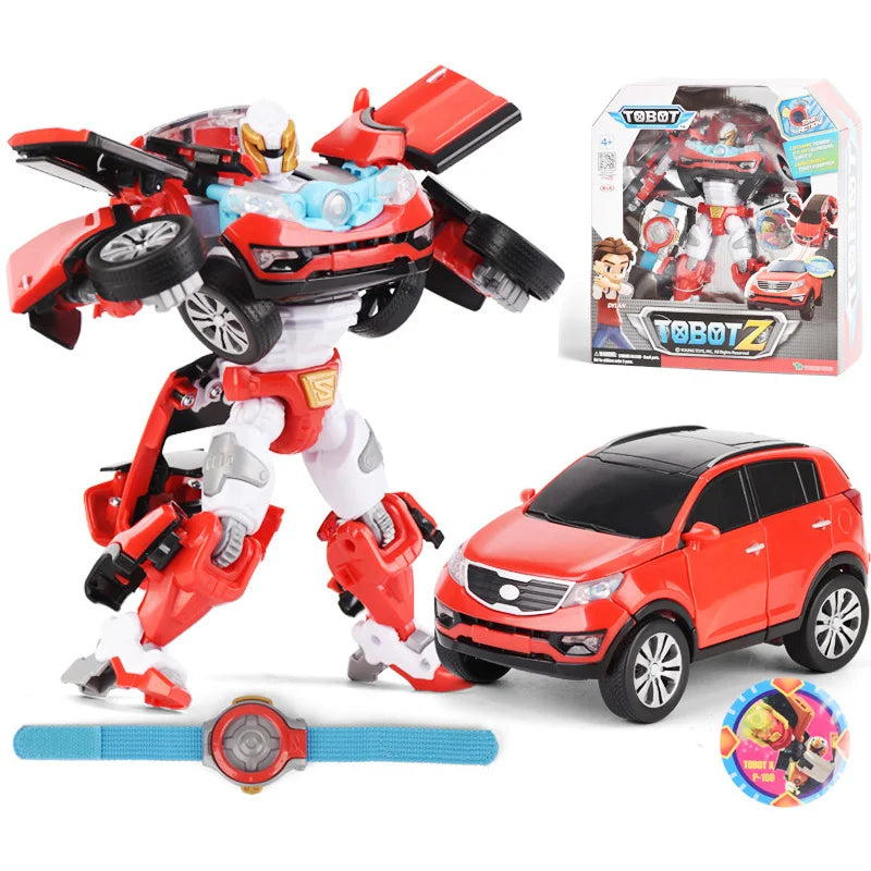 Tobot Transformation Robot to Car Toys - Korean Cartoon Anime Tobot Deformation Toys