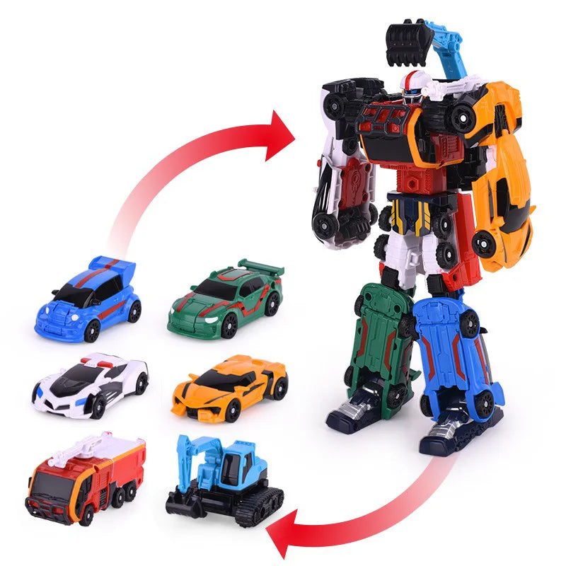 Tobot Mini Magma 6-in-1 & Mini Champion 3-in-1 Transforming Robot Toy Sets