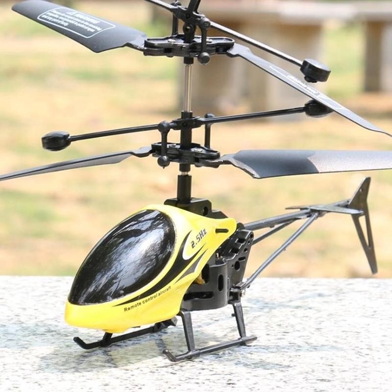 MOONBIFFY Two-Way Remote Control Helicopter with Light and USB Charging