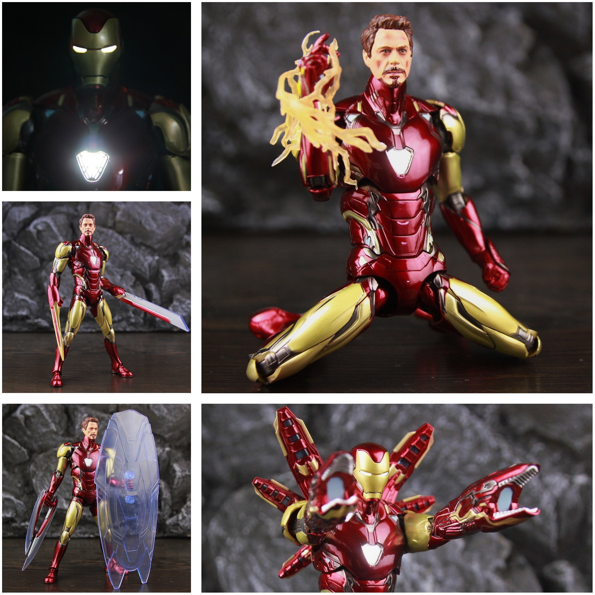 ZD Toys Marvel Iron Man MK85 2.0 LED 7" The Infinity SAGA Action Figure, 1ct