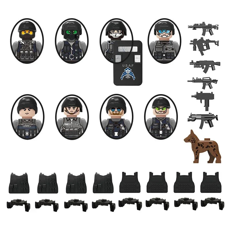 Military Brick Lego-Compatible Playset Accessories: Bring Your Tactica