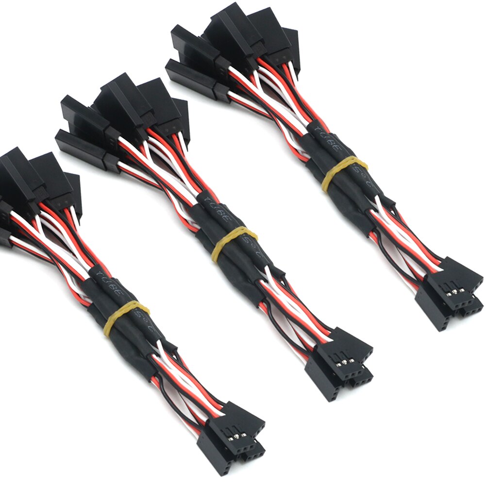 5-Piece 100/150/200/300/500mm RC Servo Y Extension Cord Cables - Versatile RC Accessories - Xclusive Collectibles