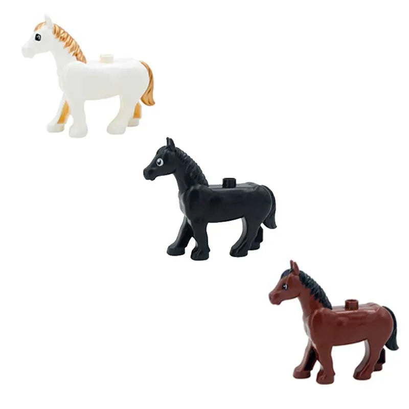 Horse and Armor Building Blocks Set – Knight Accessories & Battle Gear