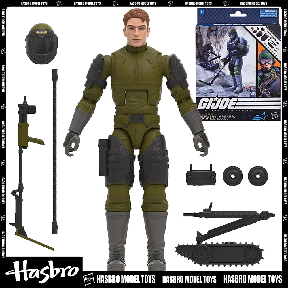 Hasbro G.I. Joe Classified Series: Tripwire, Apsara, & M.A.C.L.E.O.D. No.78 6-Inch Action Figure Set with 15 Accessories