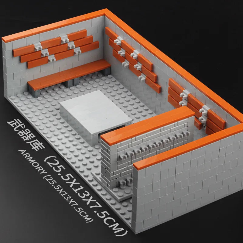 Military Base Army Base Building Blocks Sets WW2 Battle Brick Armory Swat Team Weapons Pack Toys Compatible Major Brands Bricks