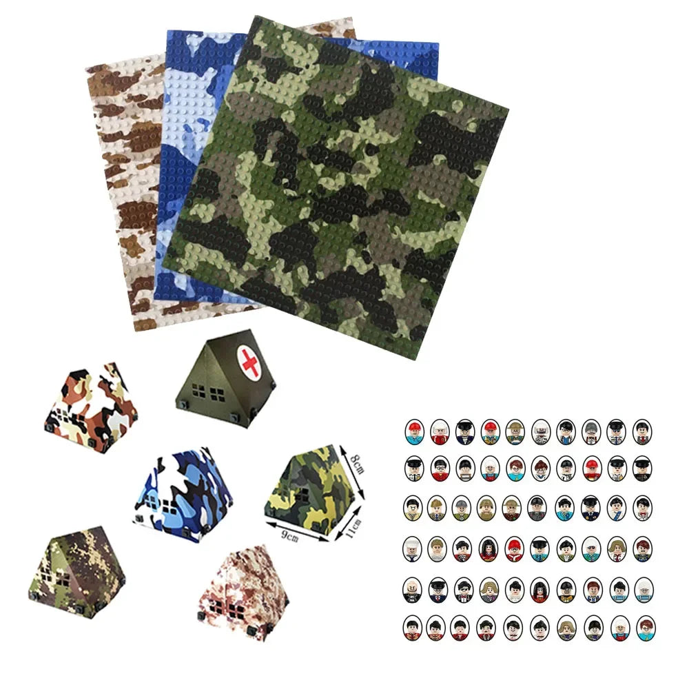 Military Brick Lego-Compatible Playset Accessories: Bring Your Tactical Scenes to Life