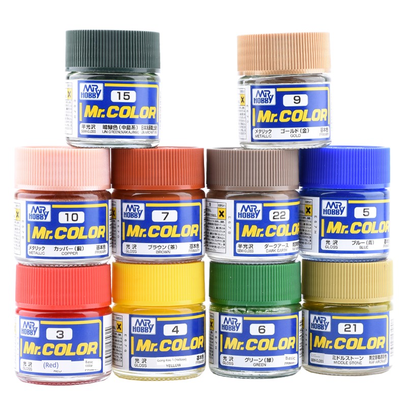 GSI Clay Painting Model Paints - Extensive Color Range C1-C58, Oily Finish for Detailed Models