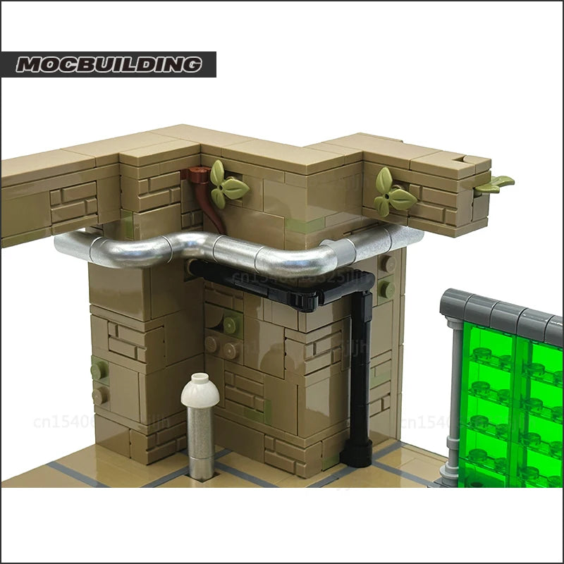 Futuristic Command Center Diorama: 1241-2818-Piece MOC Brick Building Set