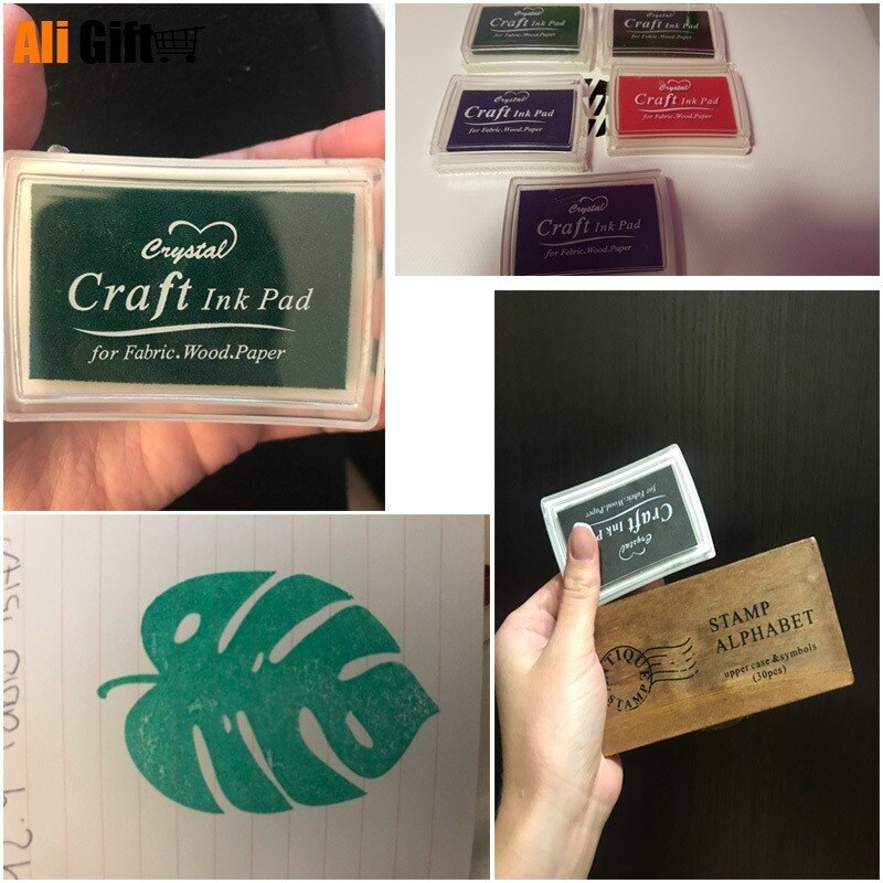 15-Color Craft Ink Pads Set - Versatile Crafting & Artistic DIY Stamp Pads