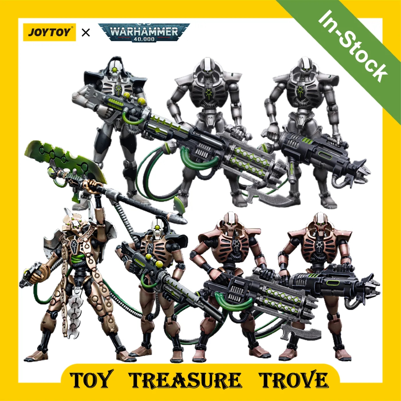 JOYTOY Warhammer 40K 1/18 Action Figures Necrons, Szarekhan