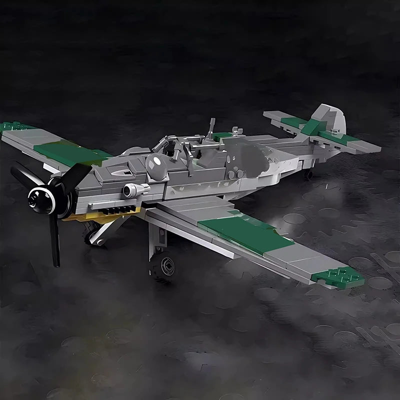 WWII Military Fighter Jet Brick Set – ME262, Yak-3, BF109 or CR.42 Falcon Model Kits