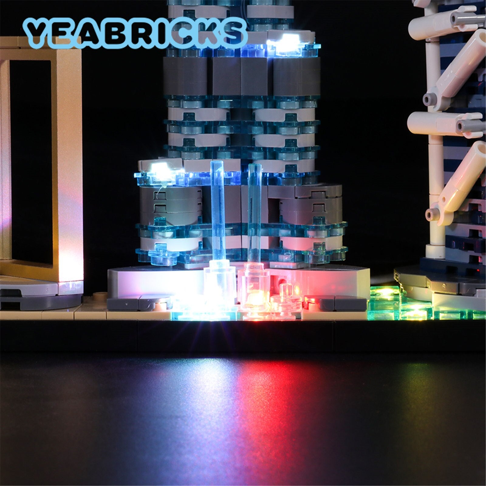 YEABRICKS LED Light Kit for 21052 Dubai Skyline Collection Building Blocks Set (NOT Included)