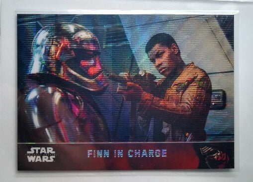 2016 Topps Star Wars Chrome The Force Awakens Finn in Charge Refractor Trading Card simple Xclusive Collectibles   