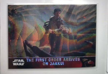 2016 Topps Star Wars Chrome The Force Awakens The First Order Arrives On Jakkui Refractor Trading Card simple Xclusive Collectibles   