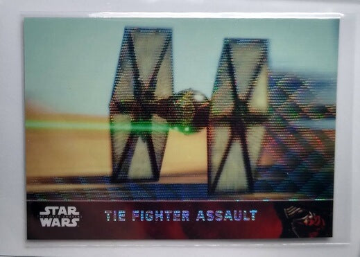 2016 Topps Star Wars Chrome The Force Awakens Tie Fighter Assault Refractor Trading Card simple Xclusive Collectibles   