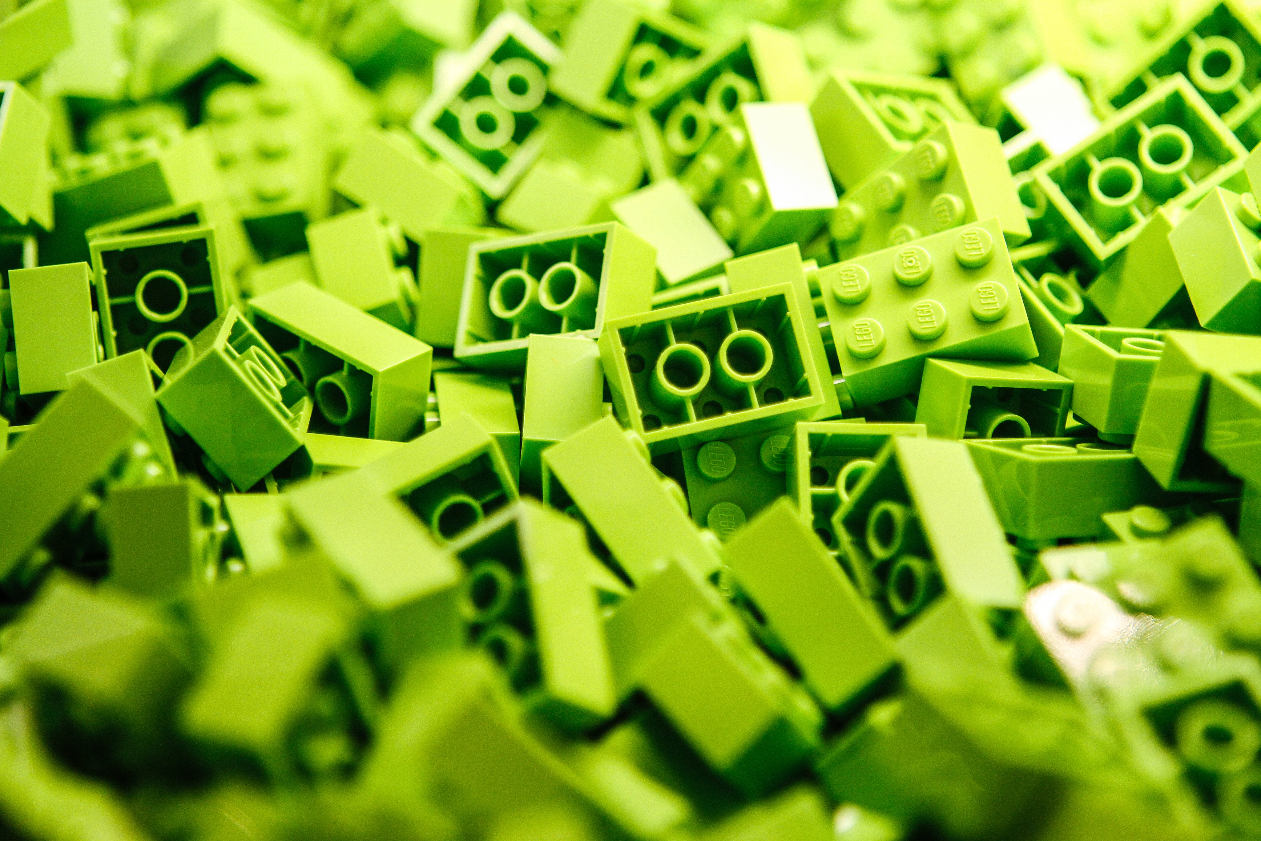 green legos, green lego blocks