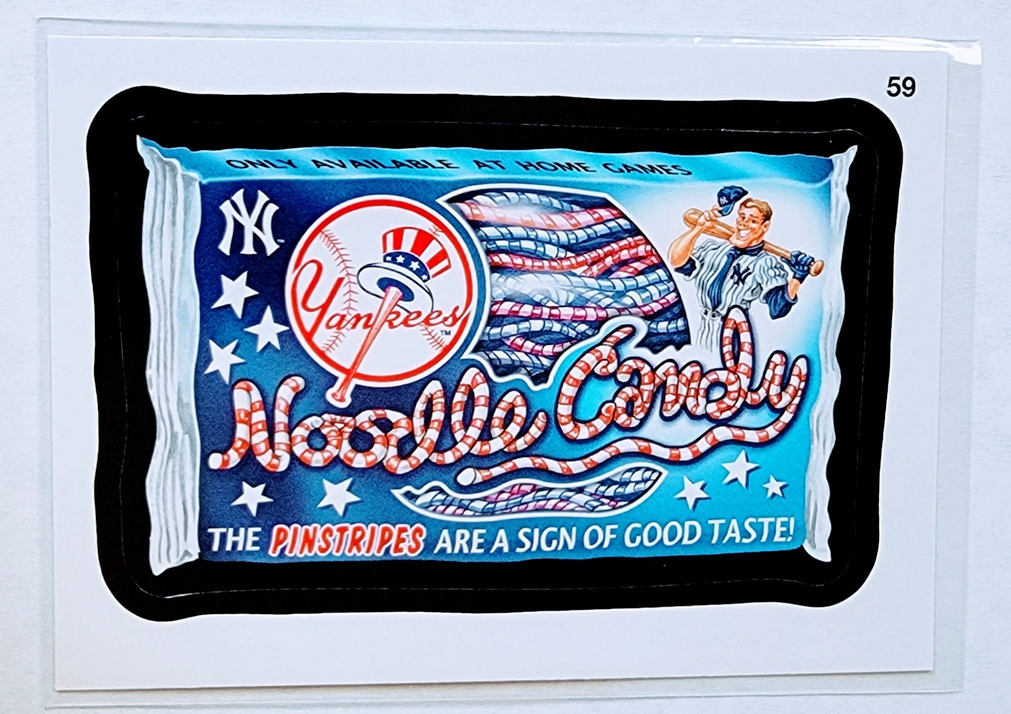 2016 Topps MLB Baseball Wacky Packages New York Yankees Yankee Doodle Candy Sticker Trading Card MCSC1 simple Xclusive Collectibles   