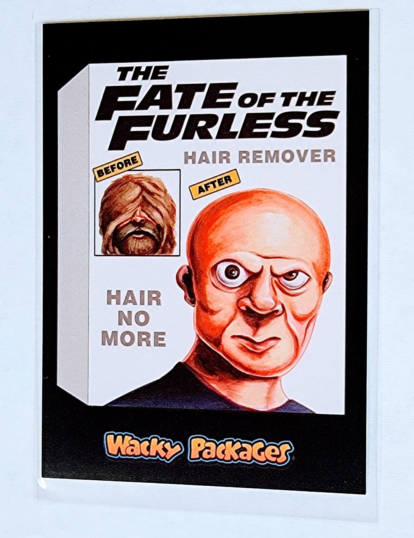 2017 Wacky Packages 50th Anniversary The Fate of the Furless Hair Remover Sticker Trading Card MCSC1 simple Xclusive Collectibles   