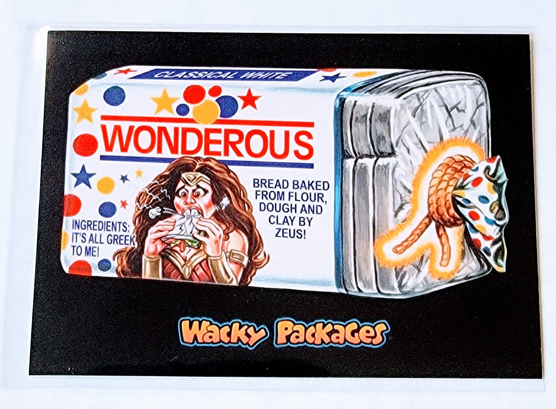 2017 Wacky Packages 50th Anniversary Wonderous Bread Sticker Trading Card MCSC1 simple Xclusive Collectibles   