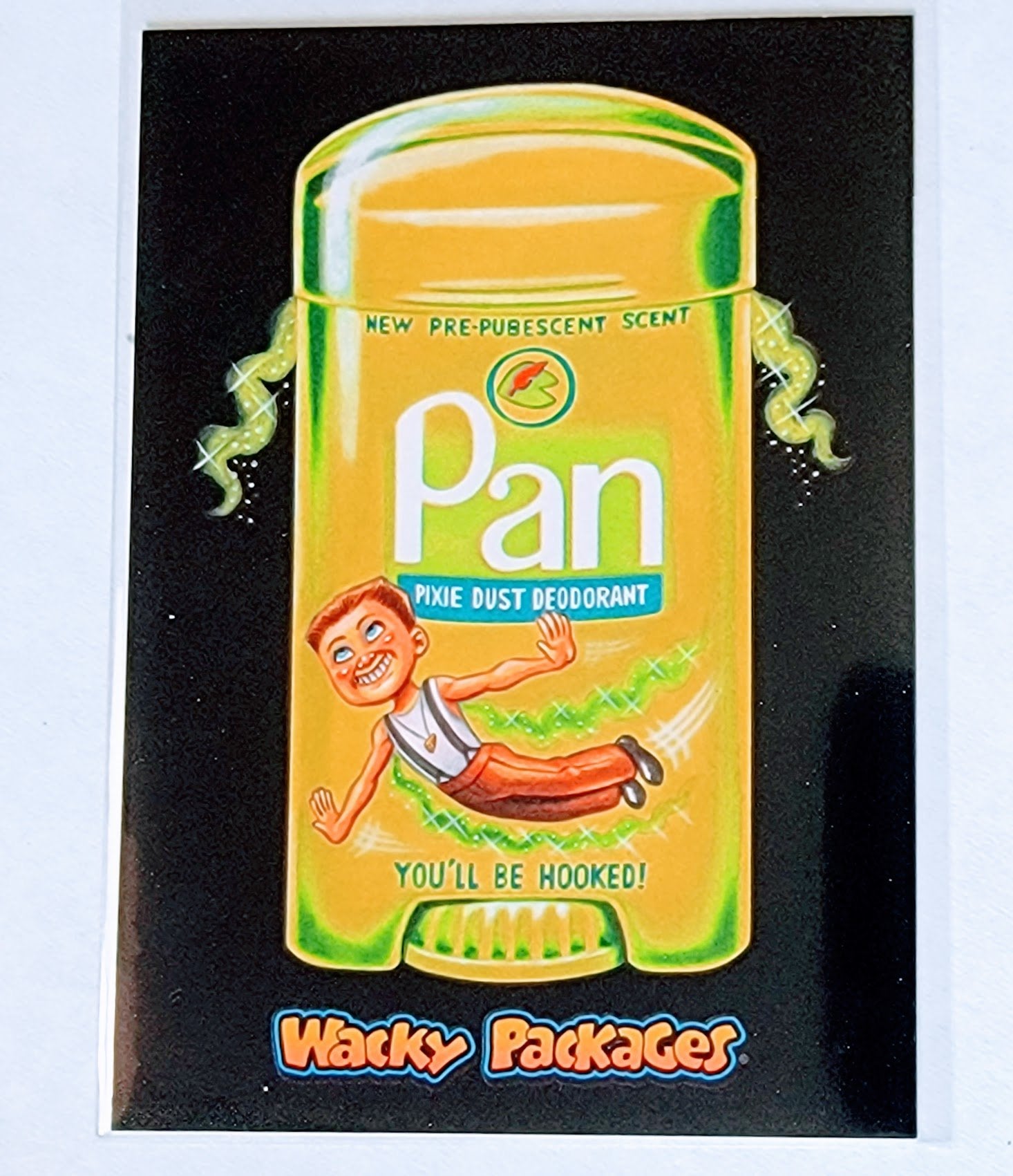 2017 Wacky Packages 50th Anniversary Pan Pixie Dust Deodorant Sticker Trading Card MCSC1 simple Xclusive Collectibles   