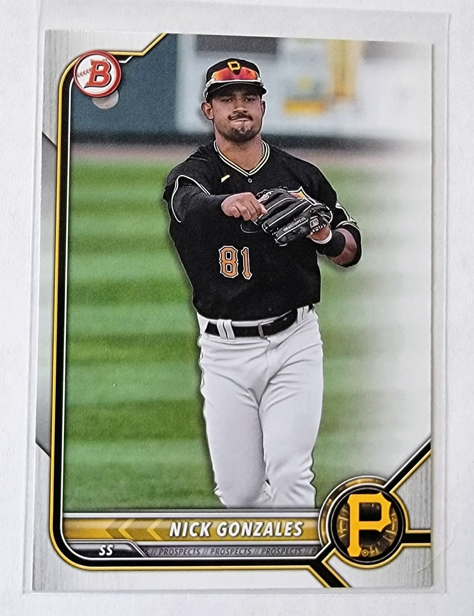 2022 Bowman Nick Gonzalez Baseball Trading Card SMCB1 simple Xclusive Collectibles   