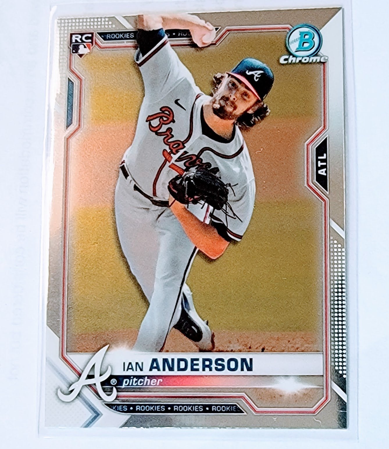 2021 Bowman Chrome Ian Anderson Rookie Baseball Card SMCB1 simple Xclusive Collectibles   