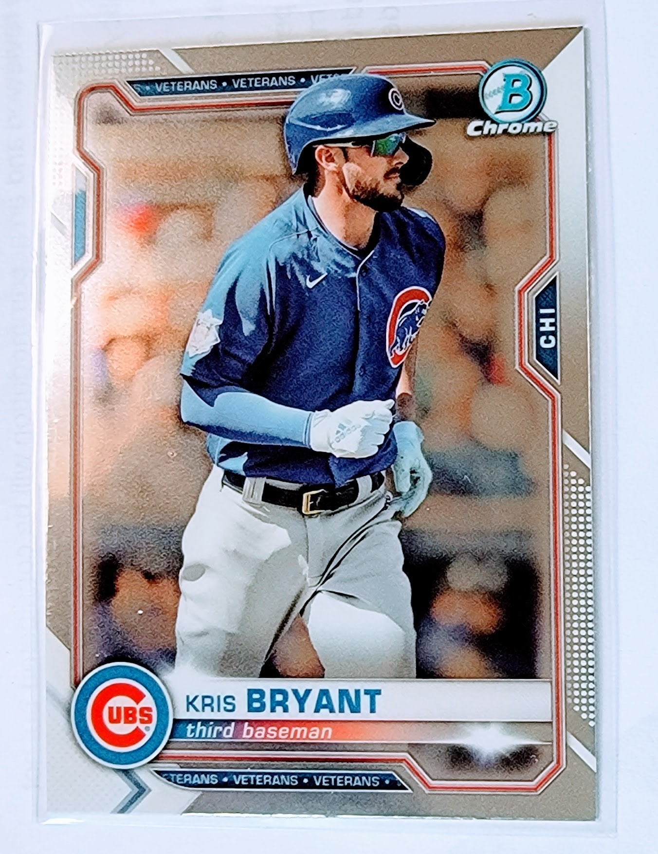 2021 Bowman Chrome Kris Bryant Baseball Card SMCB1 simple Xclusive Collectibles   