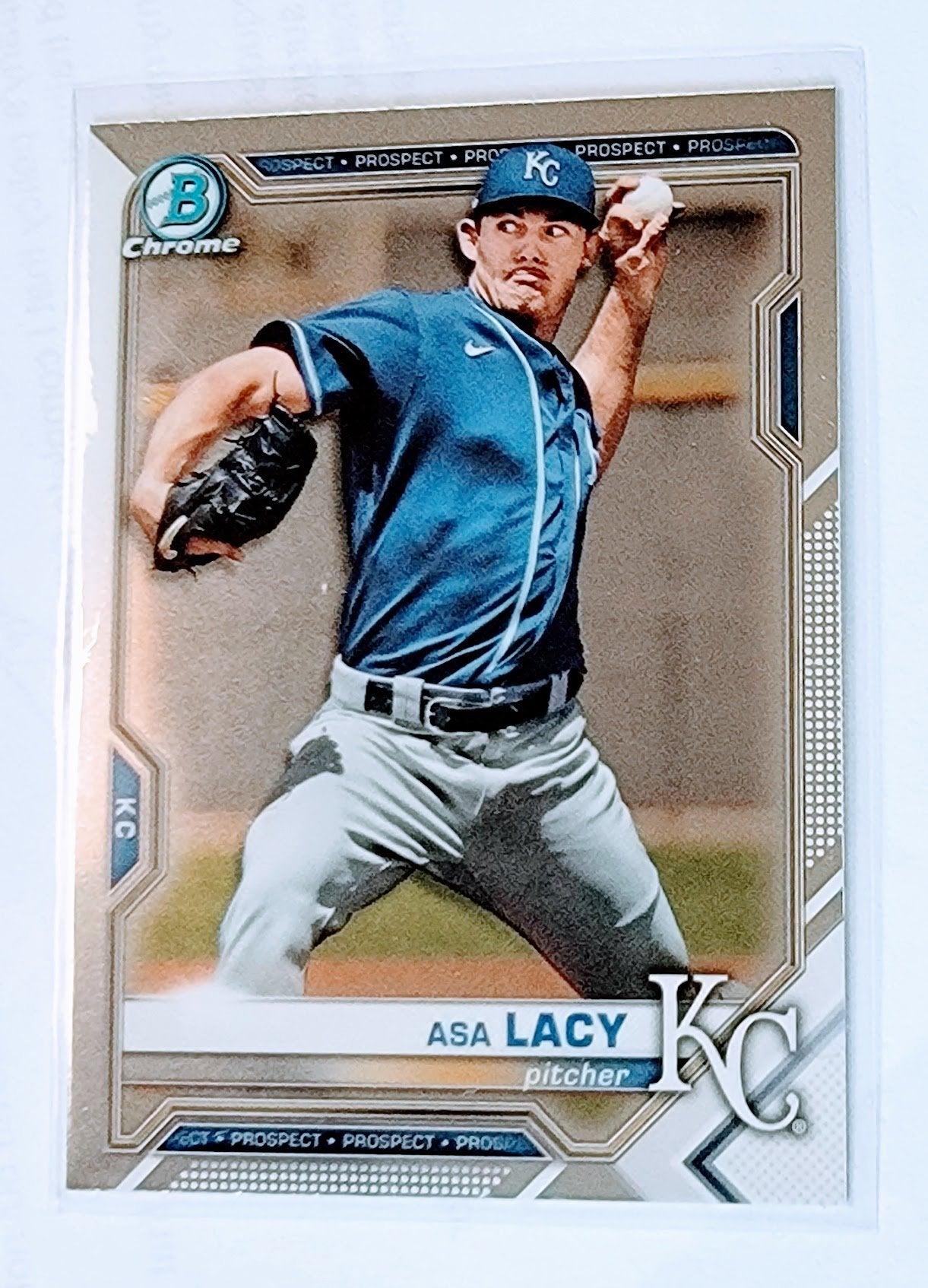 2021 Bowman Chrome Asa Lacy Prospect Baseball Card SMCB1 simple Xclusive Collectibles   