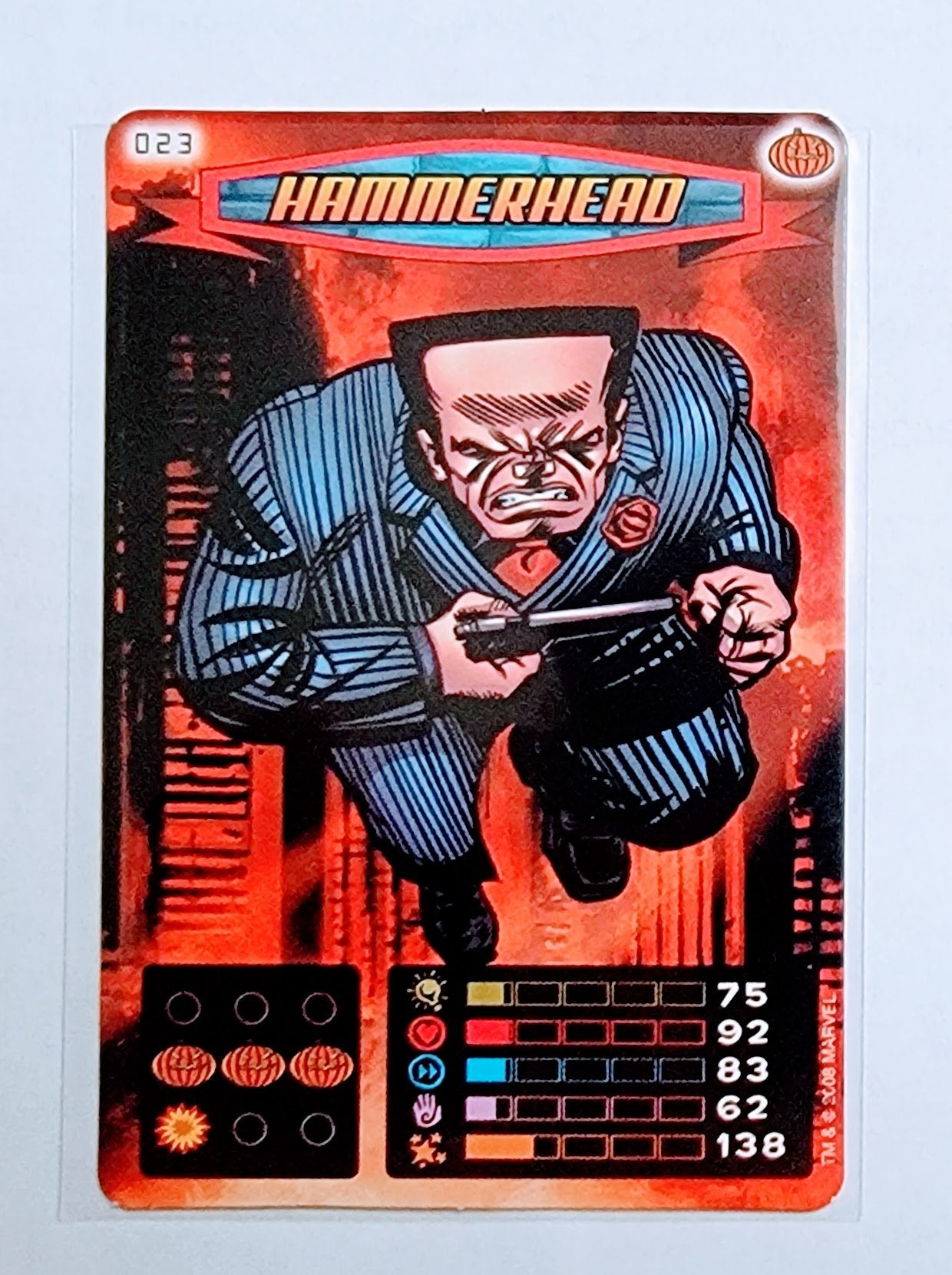 2008 Spiderman Heroes and Villains Hammerhead #23 Marvel Booster Trading Card UPTI simple Xclusive Collectibles   