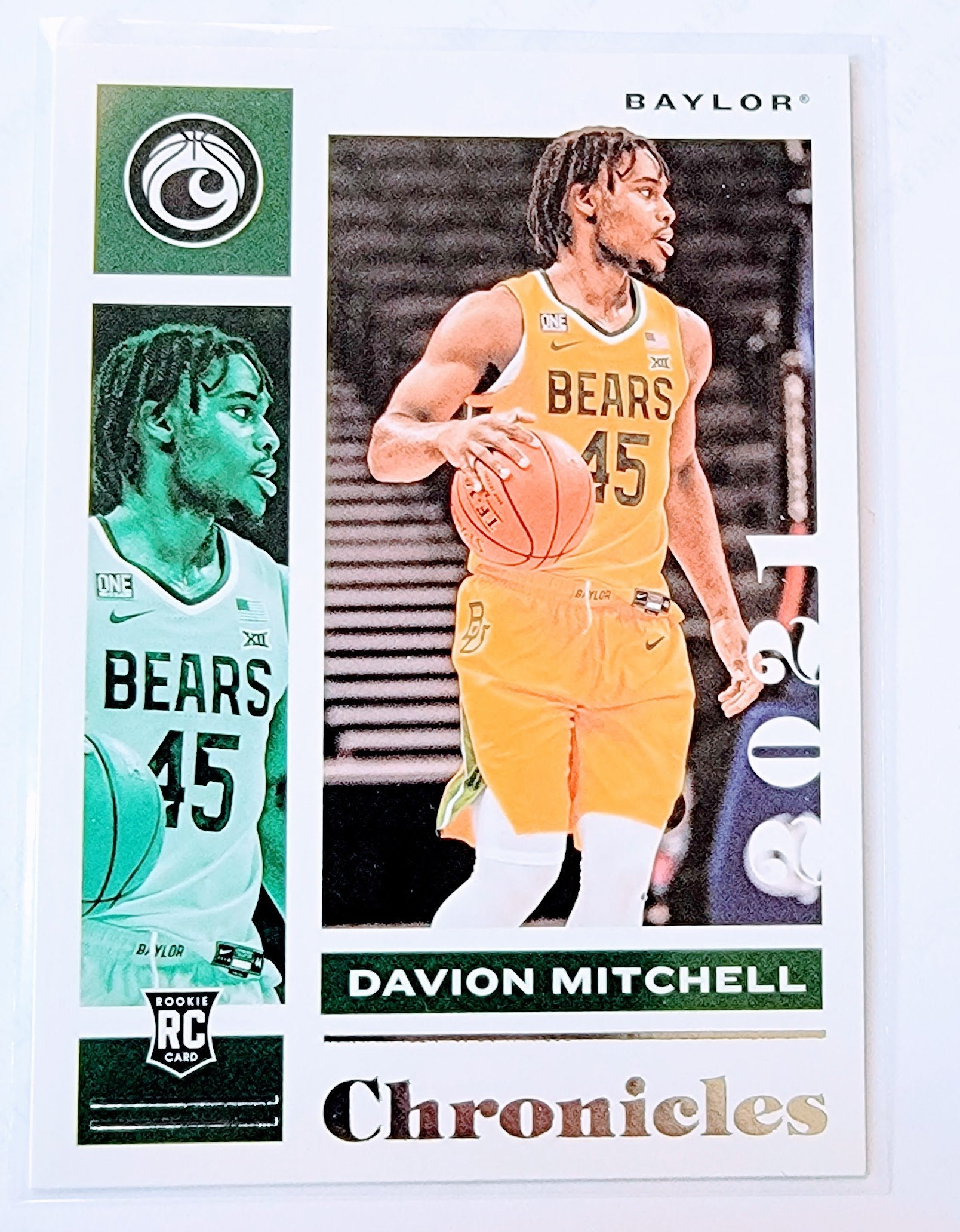 2021 Panini Chronicles Draft Picks Davion Mitchell Rookie Basketball Card simple Xclusive Collectibles   
