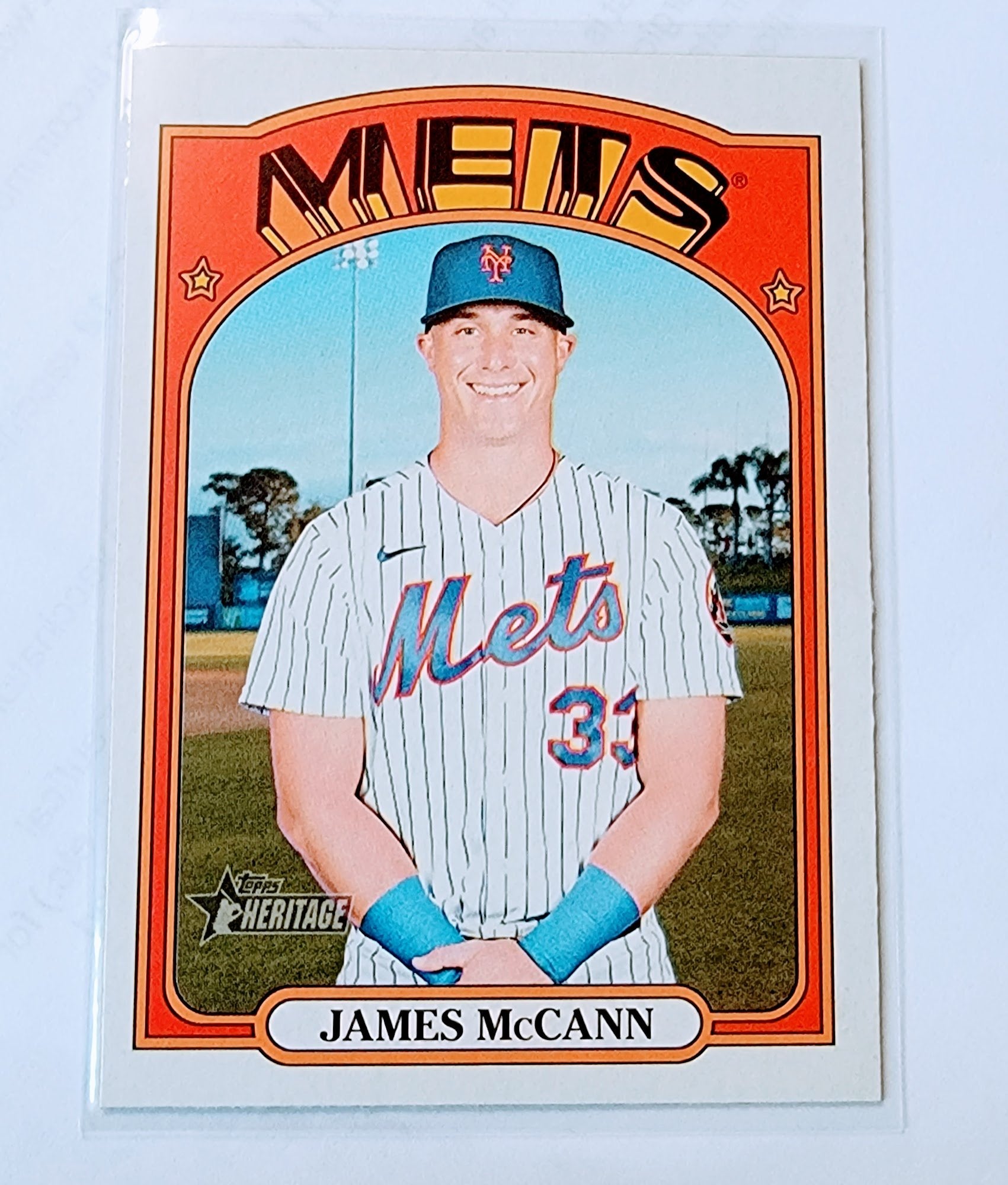 2021 Topps Heritage James McCann Baseball Trading Card MCSC1 simple Xclusive Collectibles   