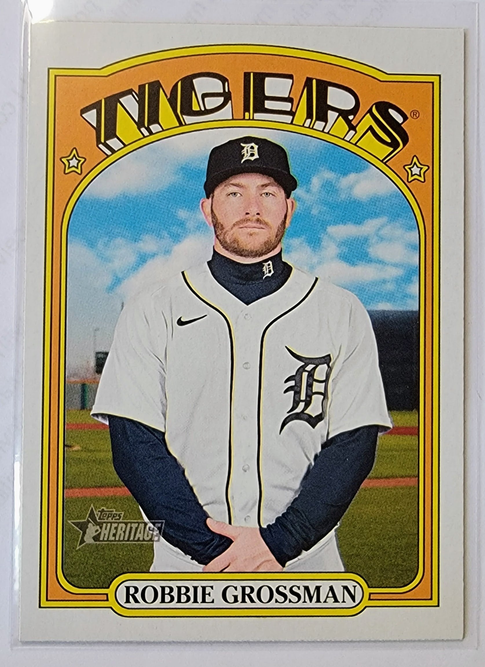 2021 Topps Heritage Robbie Grossman Baseball Trading Card MCSC1 simple Xclusive Collectibles   