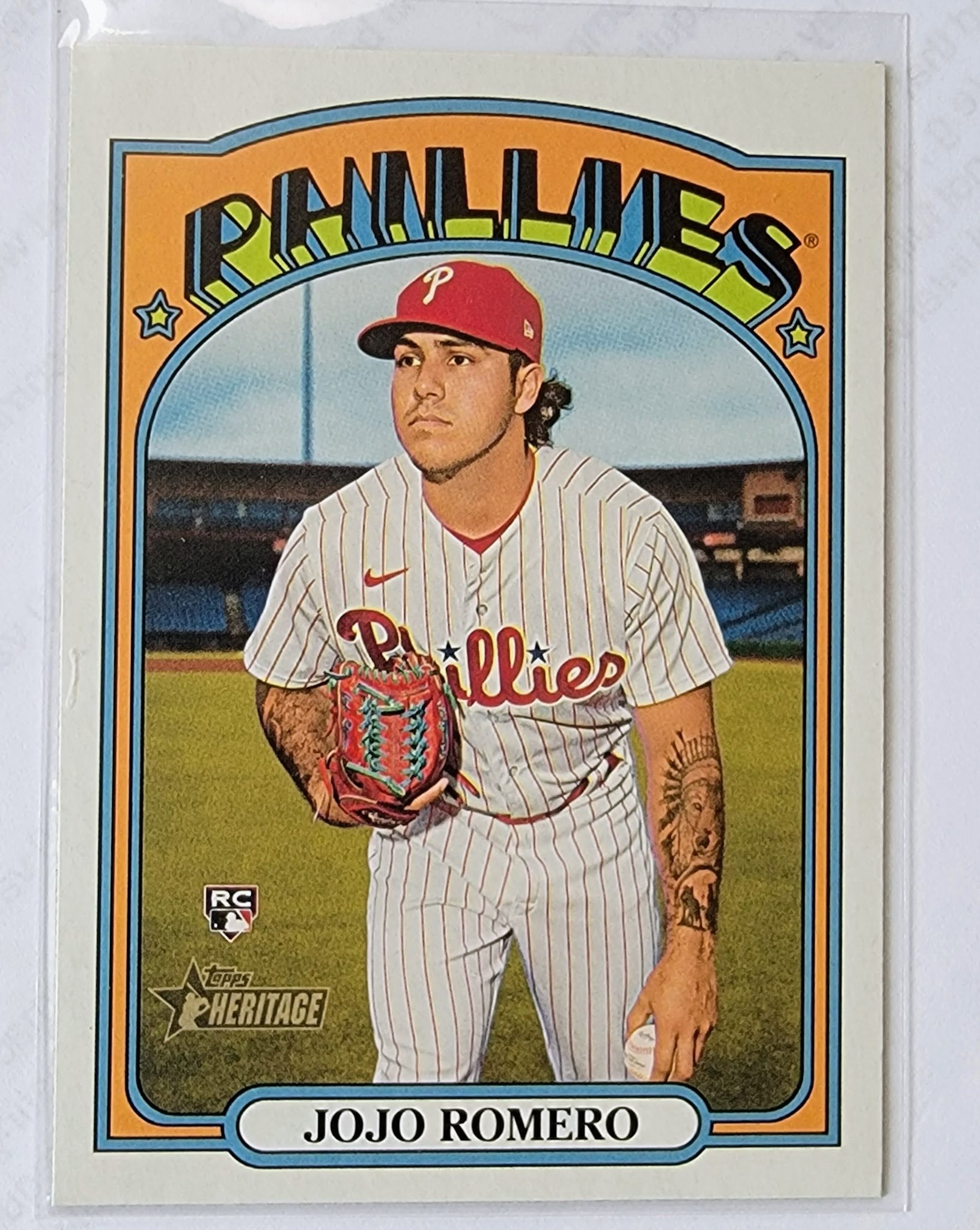 2021 Topps Heritage Jojo Romero Rookie Baseball Trading Card MCSC1 simple Xclusive Collectibles   