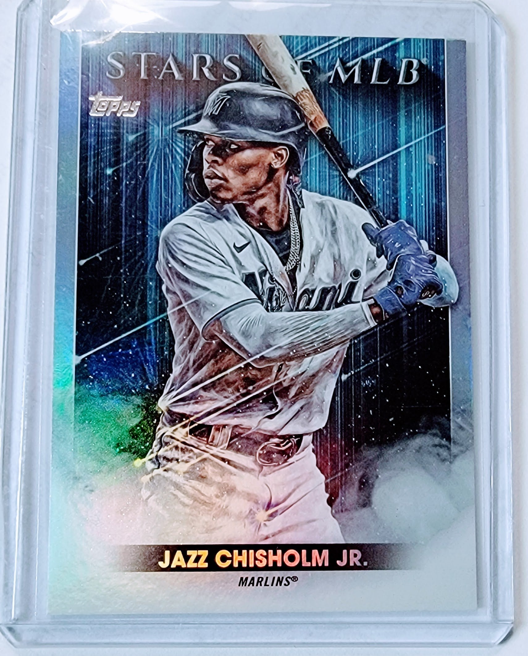 2022 Topps Jazz Chisolm Jr Stars of the MLB Baseball Trading Card GRB1 simple Xclusive Collectibles   