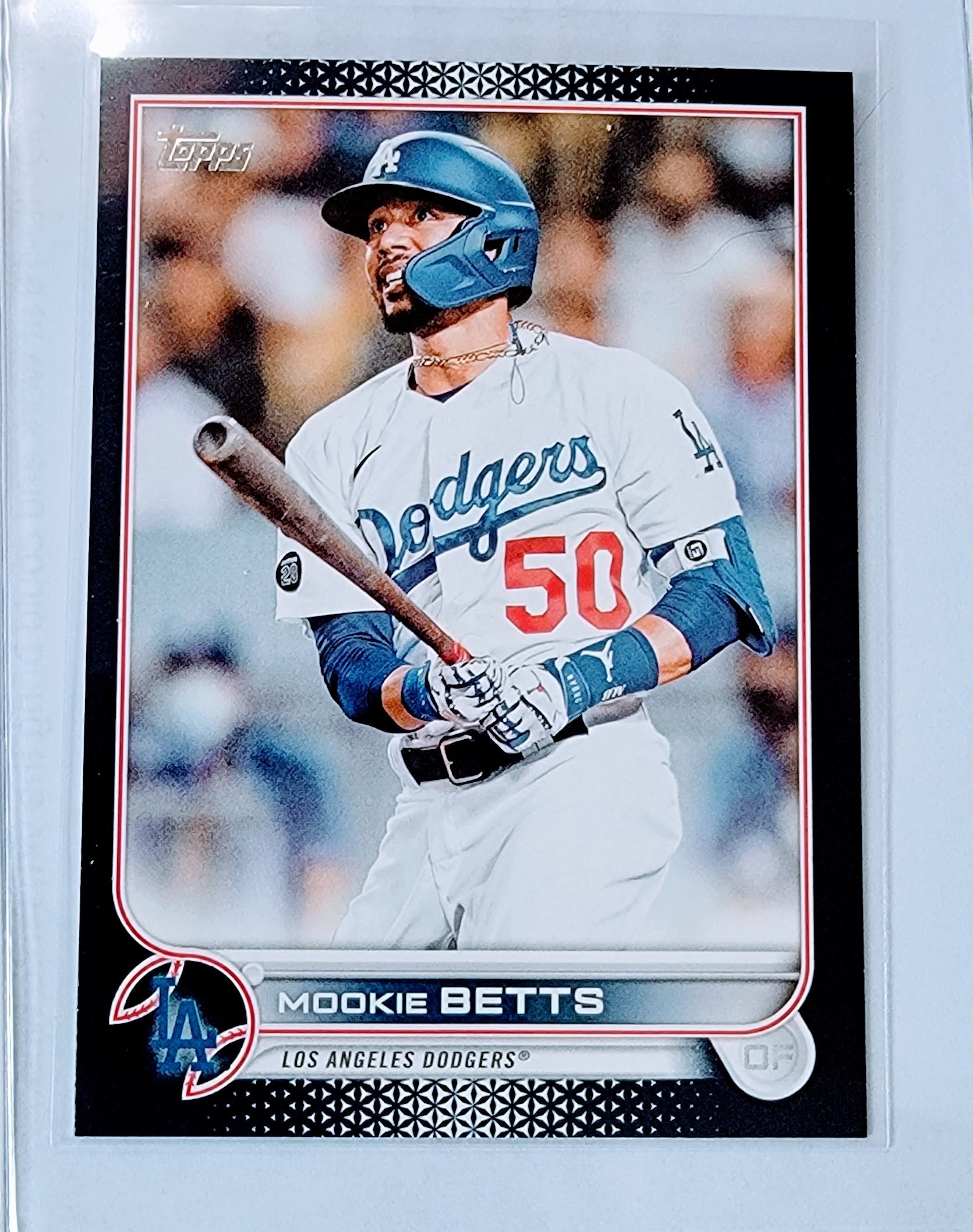 2022 Topps Mookie Betts Black Bordered Baseball Trading Card GRB1 simple Xclusive Collectibles   