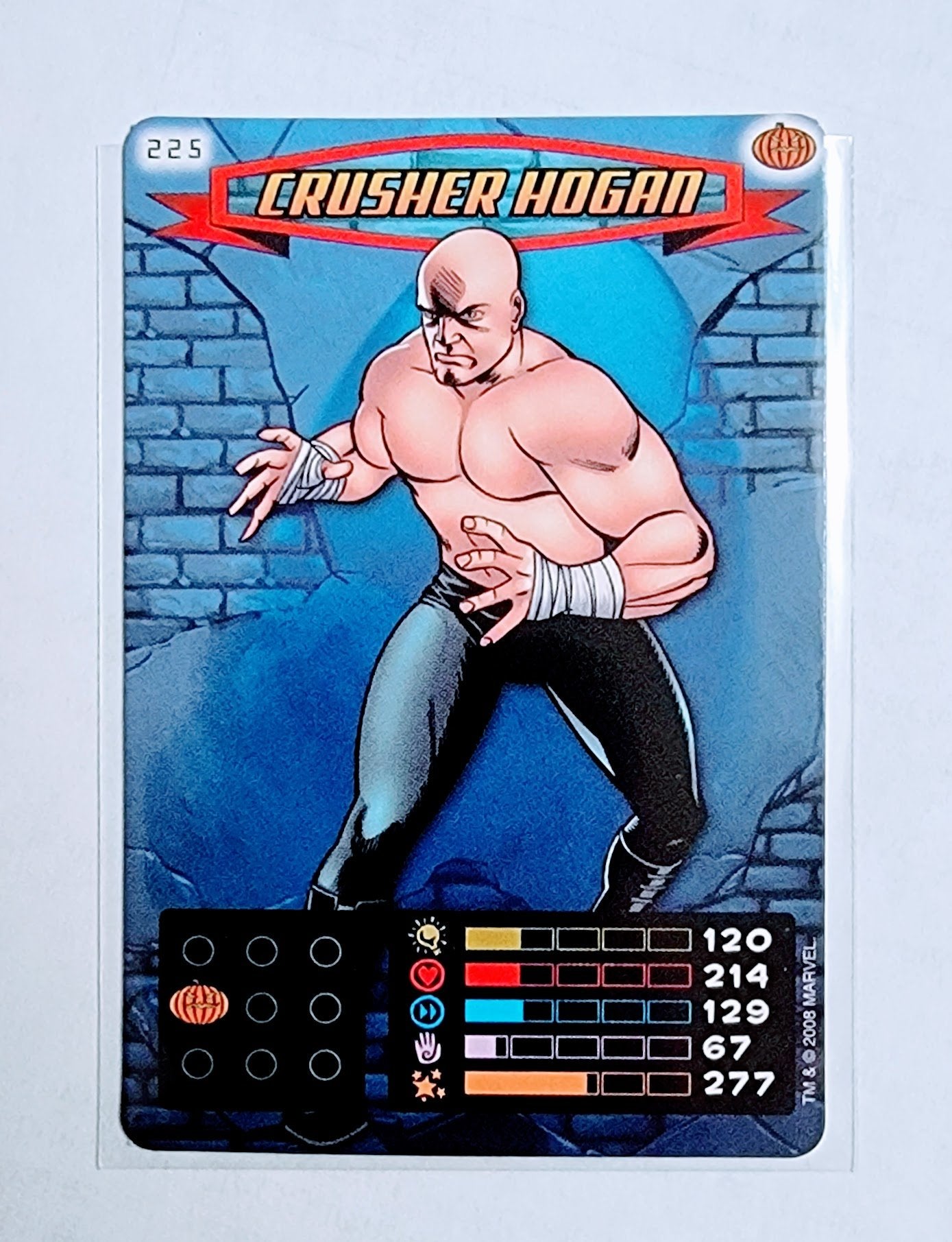 2008 Spiderman Heroes and Villains Crusher Hogan #225 Marvel Booster Trading Card UPTI simple Xclusive Collectibles   