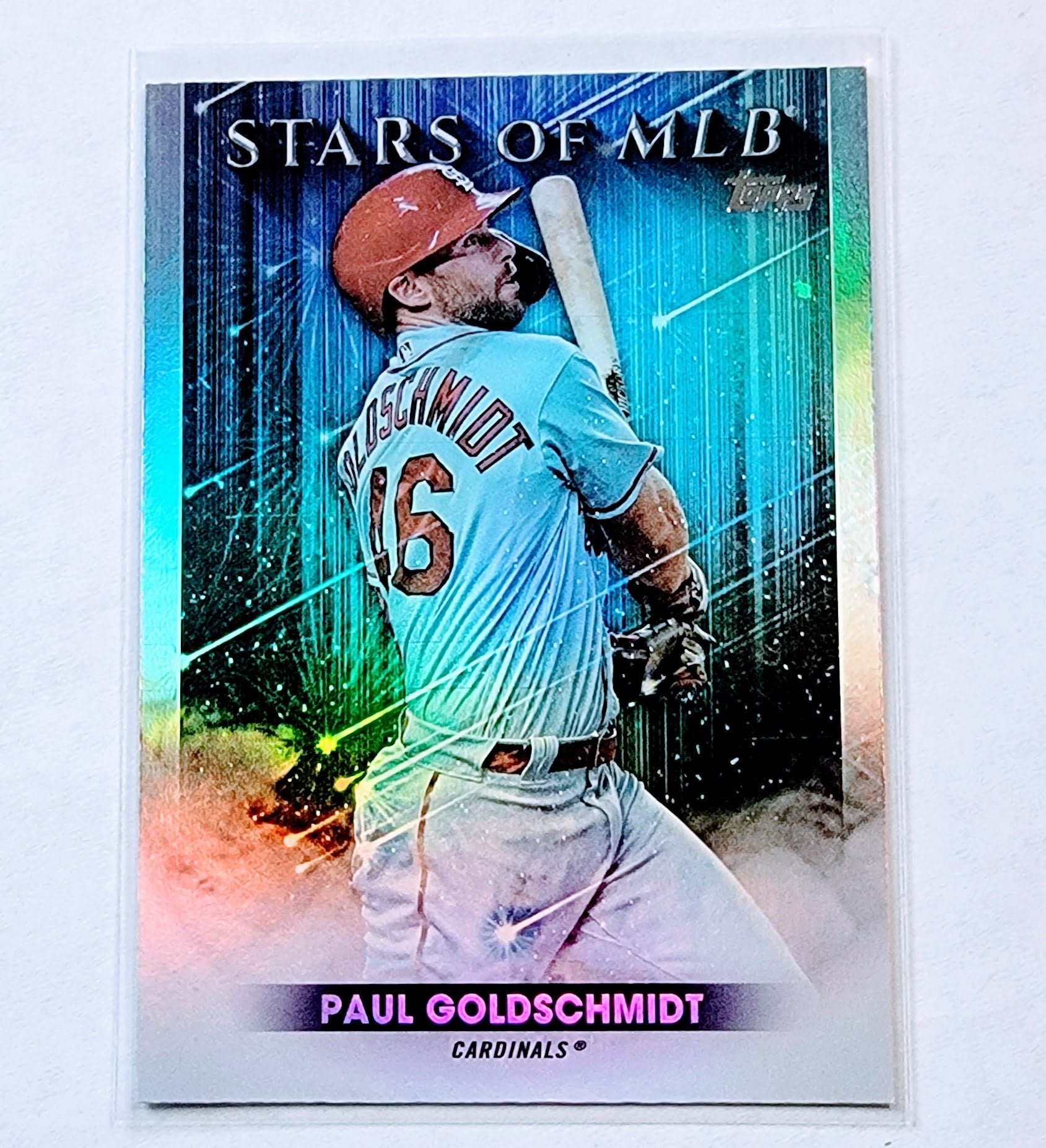 2022 Topps Paul Goldschmidt Stars of the MLB Foil Refractor Baseball Card AVM1 simple Xclusive Collectibles   