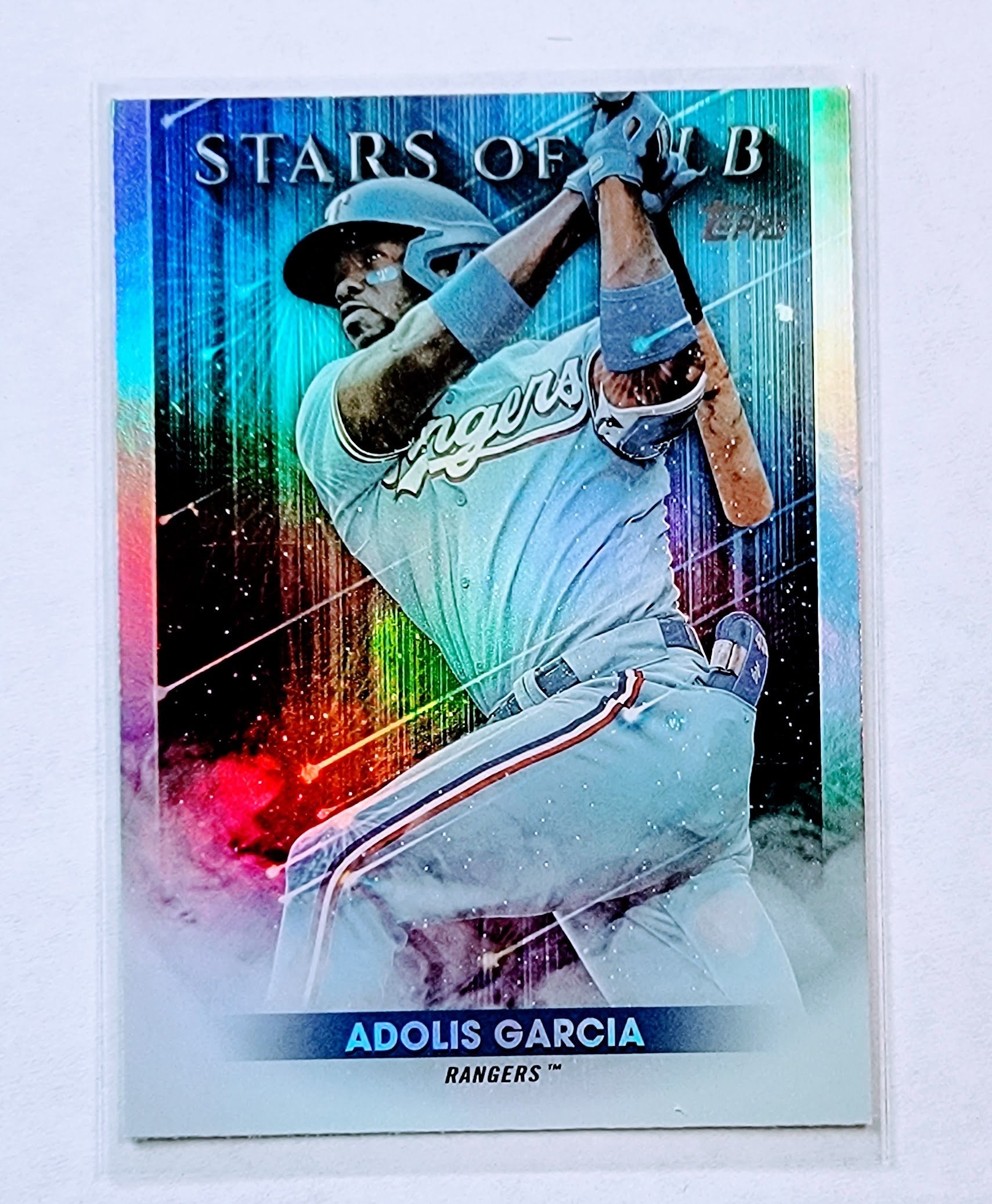 2022 Topps Adolis Garcia Stars of the MLB Foil Refractor Baseball Card AVM1 simple Xclusive Collectibles   
