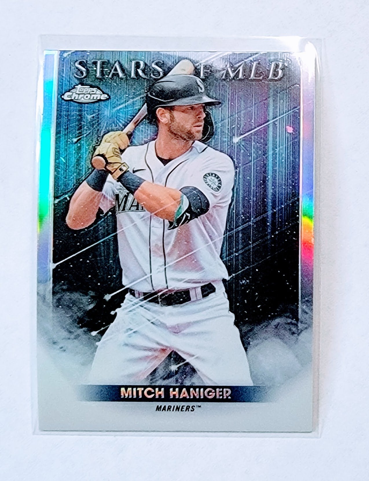 2022 Topps Mitch Haniger Stars of the MLB Foil Refractor Baseball Card AVM1 simple Xclusive Collectibles   